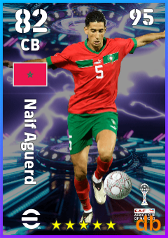 Naif Aguerd — CB, OVR 82, MAX 95