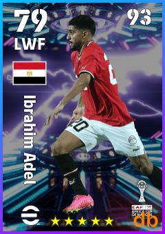 Ibrahim Adel — LWF, OVR 79, MAX 93