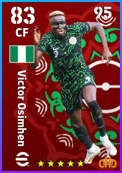 Victor Osimhen — CF, OVR 83, MAX 95