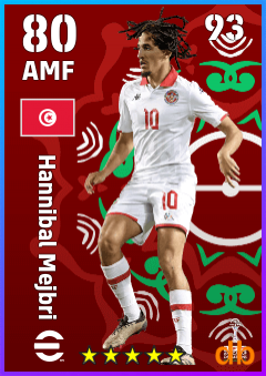 Hannibal Mejbri — AMF, OVR 80, MAX 93
