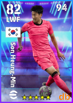 Son Heung-Min — LWF, OVR 82, MAX 94