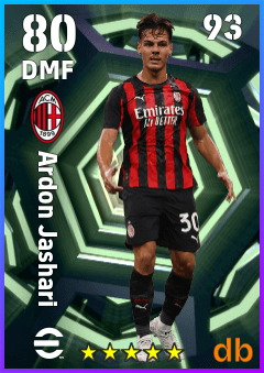 Ardon Jashari — DMF, OVR 80, MAX 93