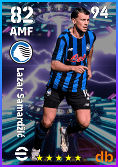 Lazar Samardžić — AMF, OVR 82, MAX 94