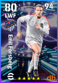 Emil Forsberg — LWF, OVR 80, MAX 94