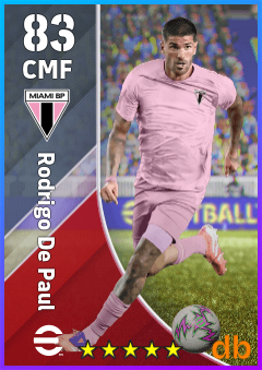 Rodrigo De Paul — CMF, OVR 83, MAX 83