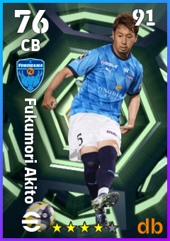 Fukumori Akito — CB, OVR 76, MAX 91