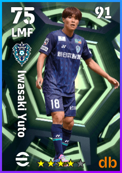 Iwasaki Yuto — LMF, OVR 75, MAX 91