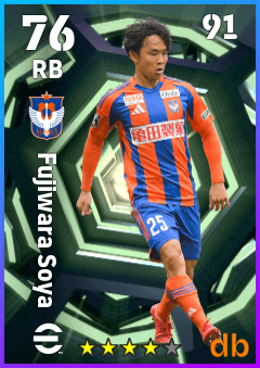 Fujiwara Soya — RB, OVR 76, MAX 91