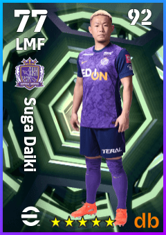 Suga Daiki — LMF, OVR 77, MAX 92
