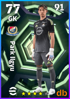 Park Ilgyu — GK, OVR 77, MAX 91