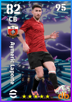 Aymeric Laporte — CB, OVR 82, MAX 95