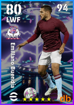 Emiliano Buendía — LWF, OVR 80, MAX 94