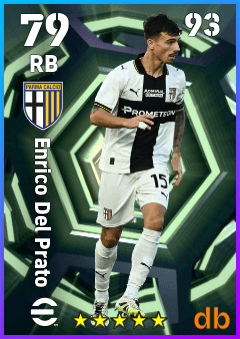 Enrico Del Prato — RB, OVR 79, MAX 93