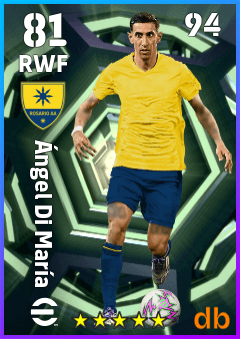 Ángel Di María — RWF, OVR 81, MAX 94