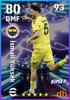 İsmail Yüksek — DMF, OVR 80, MAX 93