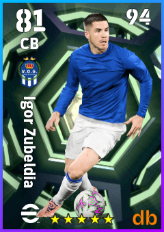 Igor Zubeldia — CB, OVR 81, MAX 94