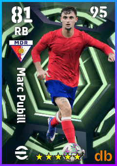 Marc Pubill — RB, OVR 81, MAX 95