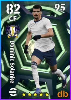Dominic Solanke — CF, OVR 82, MAX 95