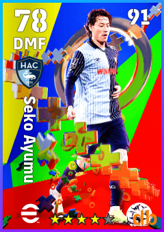 Seko Ayumu — DMF, OVR 78, MAX 91
