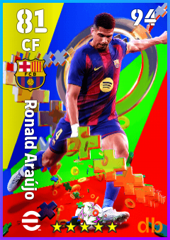 Ronald Araújo — CF, OVR 81, MAX 94