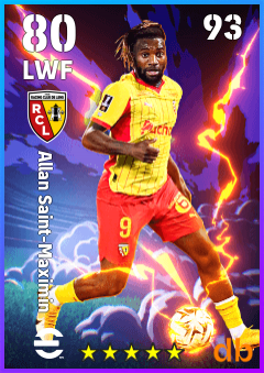 Allan Saint-Maximin — LWF, OVR 80, MAX 93