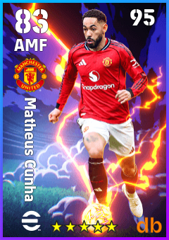 Matheus Cunha — AMF, OVR 83, MAX 95