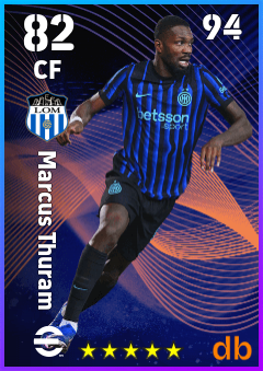 Marcus Thuram — CF, OVR 82, MAX 94
