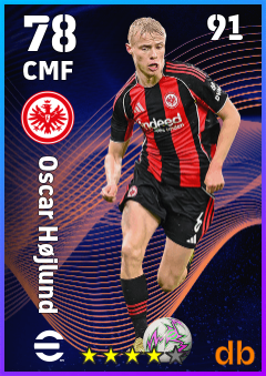 Oscar Højlund — CMF, OVR 78, MAX 91