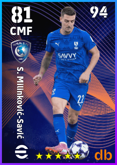S. Milinković-Savić — CMF, OVR 81, MAX 94
