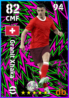 Granit Xhaka — CMF, OVR 82, MAX 94