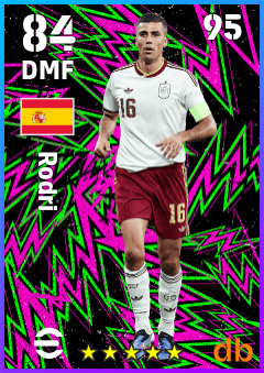 Rodri eFootball player card
