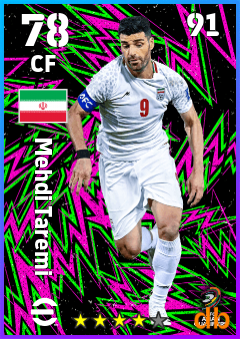 Mehdi Taremi — CF, OVR 78, MAX 91