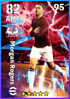 Morgan Rogers — AMF, OVR 82, MAX 95