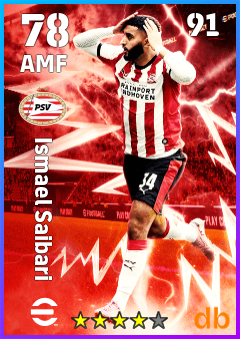 Ismael Saibari — AMF, OVR 78, MAX 91