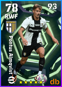 Pontus Almqvist — RWF, OVR 78, MAX 93