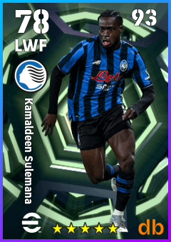 Kamaldeen Sulemana — LWF, OVR 78, MAX 93