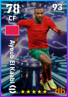 Ayoub El Kaabi — CF, OVR 78, MAX 93