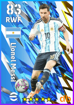 Lionel Messi — RWF, OVR 83, MAX 83