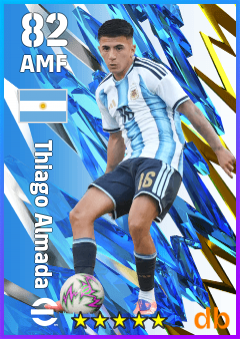Thiago Almada — AMF, OVR 82, MAX 82