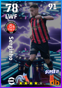 Serginho — LWF, OVR 78, MAX 91