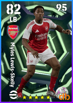 Myles Lewis-Skelly — LB, OVR 82, MAX 95