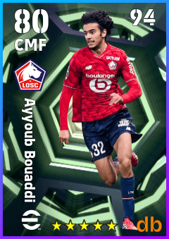 Ayyoub Bouaddi — CMF, OVR 80, MAX 94