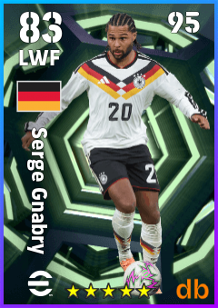 Serge Gnabry eFootball player card