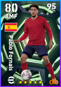 Pablo Fornals — AMF, OVR 80, MAX 95