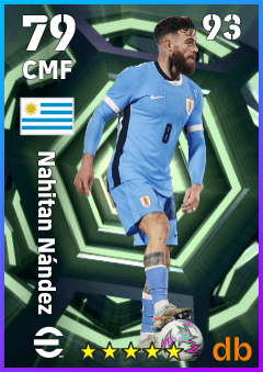 Nahitan Nández — CMF, OVR 79, MAX 93