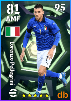 Lorenzo Pellegrini — AMF, OVR 81, MAX 95
