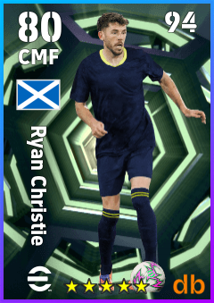 Ryan Christie — CMF, OVR 80, MAX 94