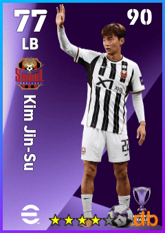 Kim Jin-Su — LB, OVR 77, MAX 90