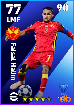 Faisal Halim — LMF, OVR 77, MAX 90