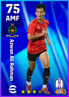 Azwan Ali Rahman — AMF, OVR 75, MAX 75